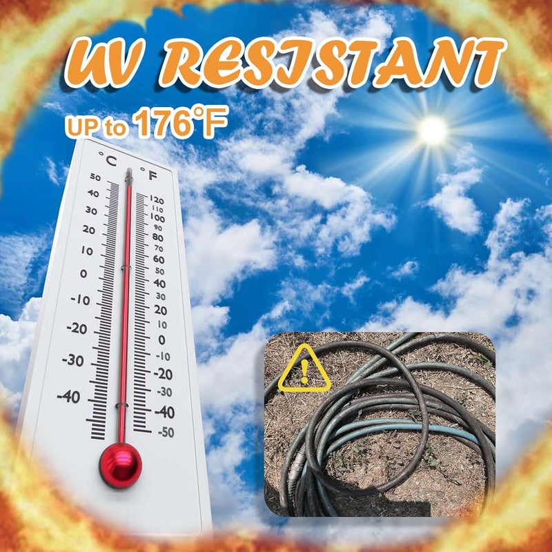 Cupohus RV Water Hose 50FT with Strain Relief Ends, Kink-Resistant Drinking Water Hose, 5/8''ID Potable Food Grade Hose with Storage Strap for RV, Marine, Camper, Truck, Car, Garden - Image 4